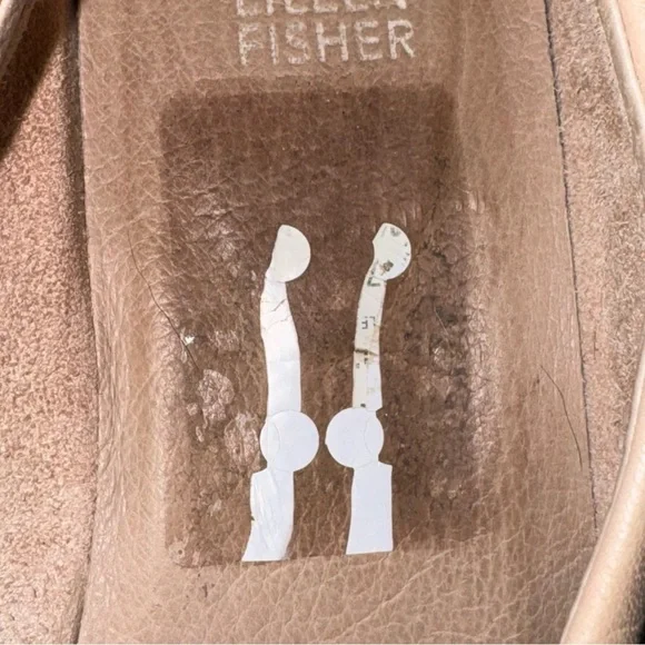 EILEEN FISHER Sydney Slip On Washed Leather Comfort Sneakers Blush Pink Size 8 - Picture 12 of 15